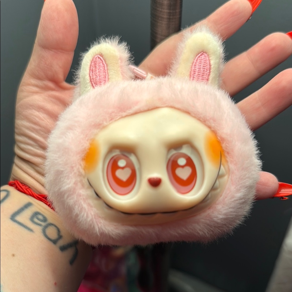 Light up singing monster Plush Toy keychain